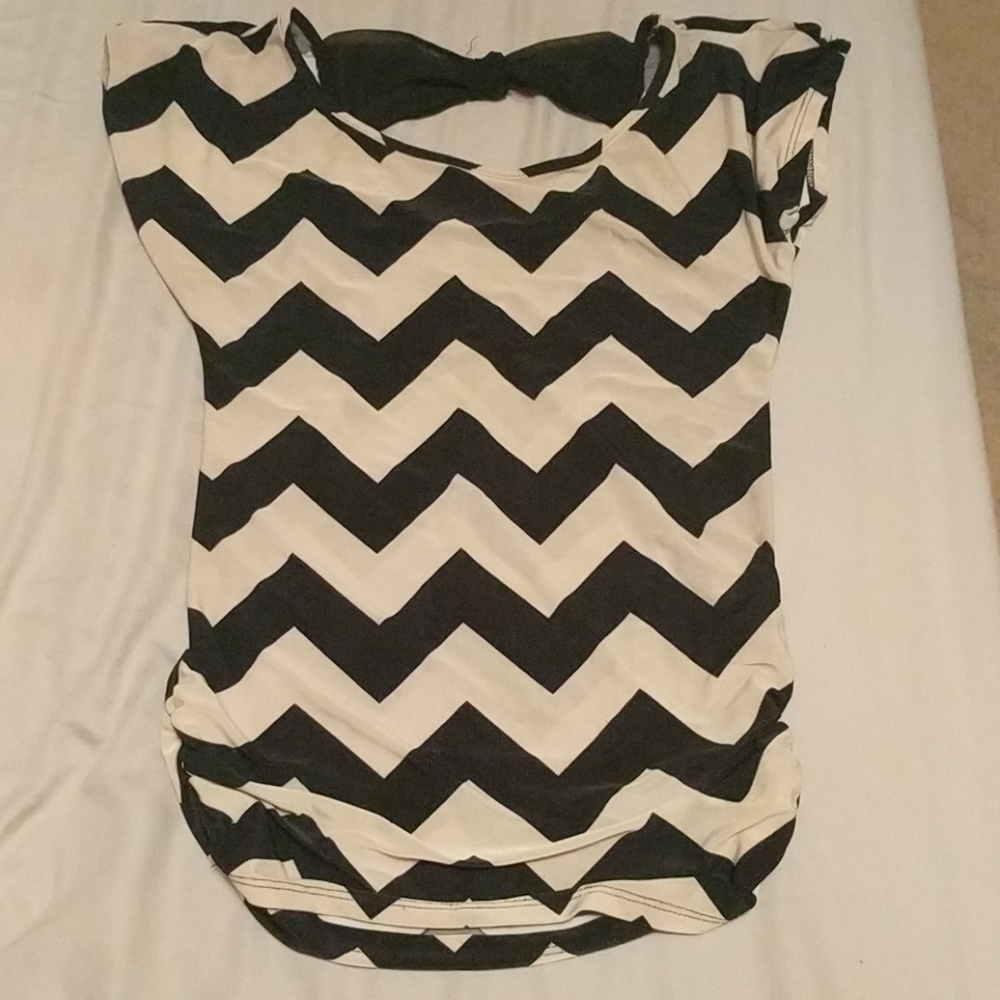 Chevron Blouse T-shirt